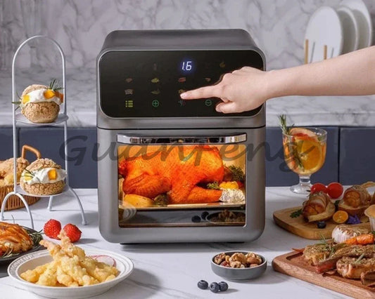 Multifunctional Large Capacity Air Fryer Oven Combo, Household Electric Convection Toaster Oven for Healthy Oil-Free Cooking